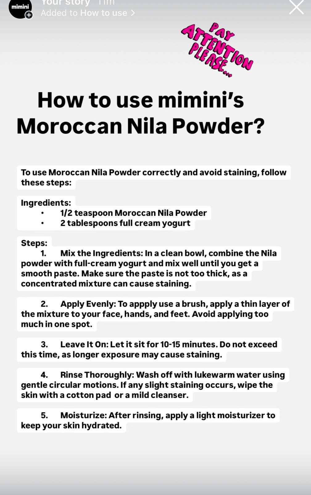 Moroccan Nila Powder